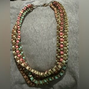 Vintage Aldo Multicolor Layered Chain Necklace
